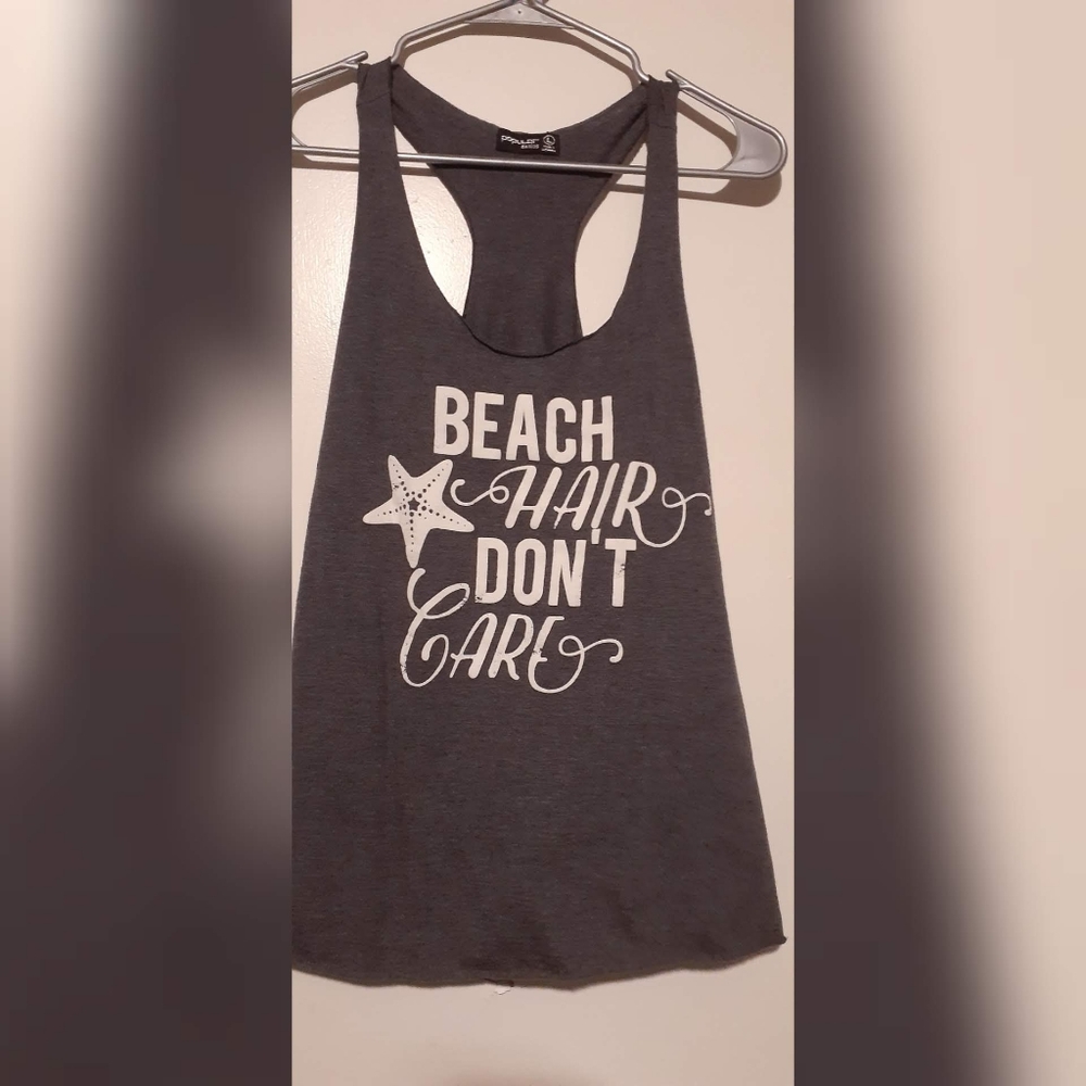 NWOT Beach Hair Dont Care Racerback Tank